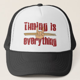 Timing ist alles Drummer Fun Trucker Hat Truckerkappe