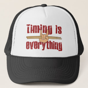 Timing ist alles Drummer Fun Trucker Hat Truckerkappe