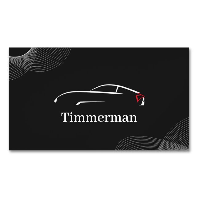 Timmerman — Automotive Care & Vehicle Enhancement Magnetische Visitenkarte (Vorderseite)