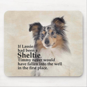 Timmy’s Blue Merle Sheltie Mousepad