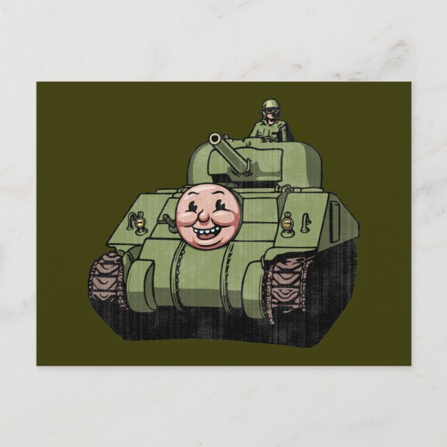 Timmy the Tank Postkarte (Vorderseite)