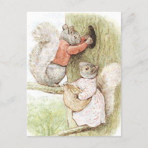 Timmy Tiptoes and Goody Squirrel von Beatrix Potte Postkarte
