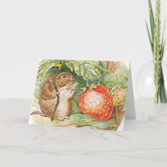 Timmy Willie Mouse - Beatrix Potter Karte (Vorderseite)