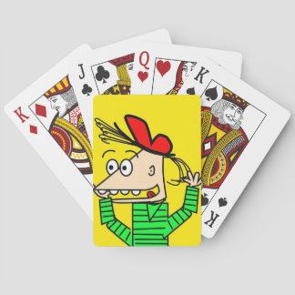 Timmy zitterte spielkarten