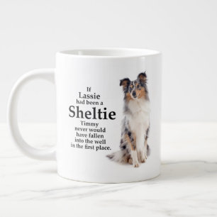 Timmy's Blue Merle Sheltie Jumbo-Tasse