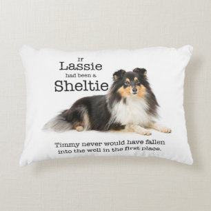 Timmy's dreiseitiges Sheltie-Kissen Dekokissen
