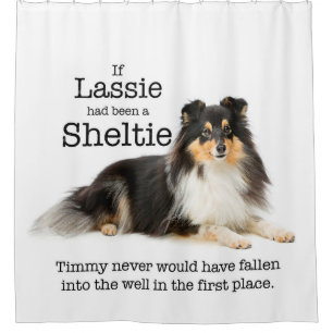 Timmys Tri FarbeSheltie Duschvorhang