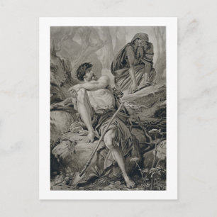 Timon and Apemantus, from Timon of Athens by Willi Postkarte