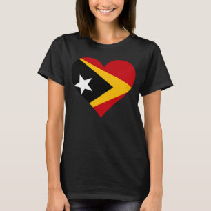 Timor-Leste Fahne Herz Timor-Leste Gifts Liebe Tim T-Shirt