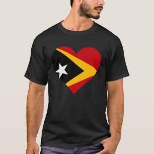 Timor-Leste Fahne Herz Timor-Leste Gifts Liebe Tim T-Shirt