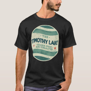 Timothy Lake Shark Free and Unsalattes Camping Ore T-Shirt
