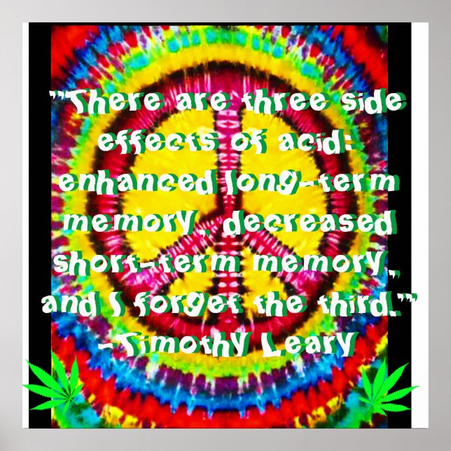 Timothy Leary Quote Poster WakNBak Media (Vorne)