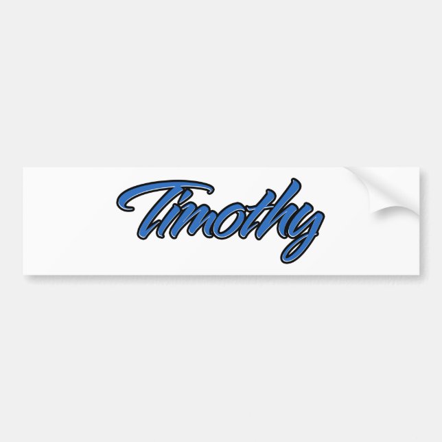 Timothy Name blue Aufkleber Sticker Autoaufkleber (Vorne)