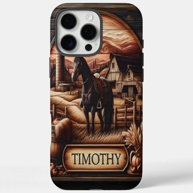 Timothy's Farm Horse Case-Mate iPhone Hülle (Rückseite)
