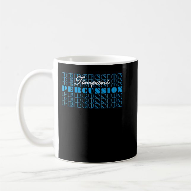 Timpani Drum Perkussionist Marching Band Drums Kaffeetasse (Links)