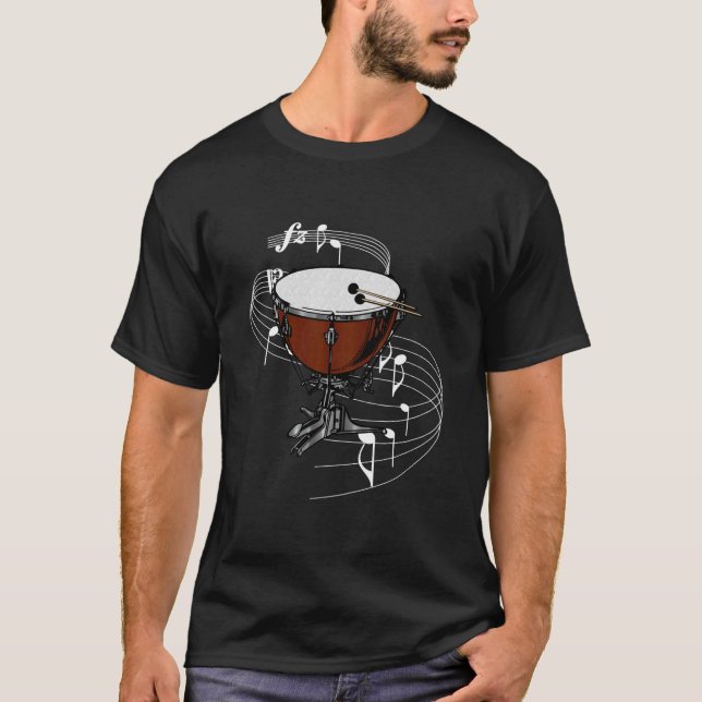 Timpani (Kessel-Trommel) T-Shirt (Vorderseite)
