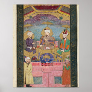 Timur (1336-1405), Babur (1483-1530, r.1526-30) un Poster