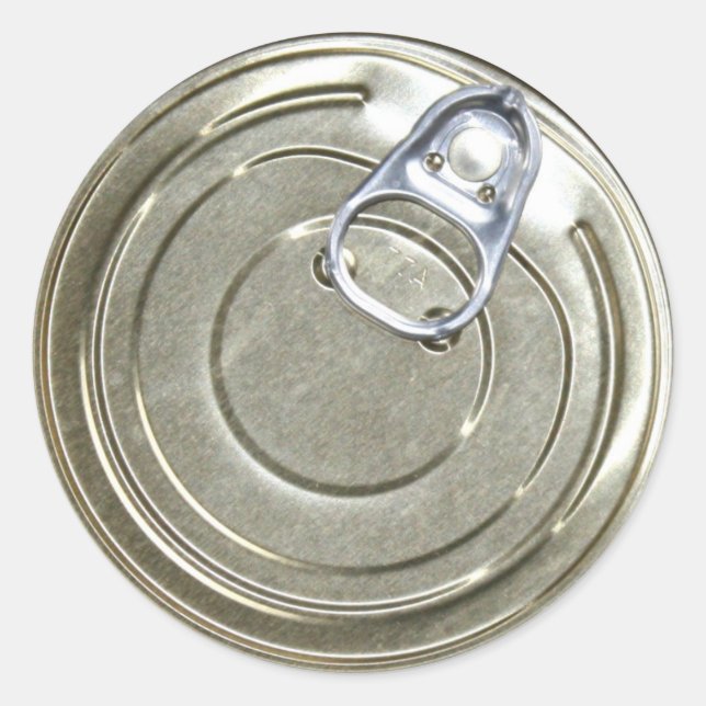 Tin Can Lid Runder Aufkleber (Vorderseite)