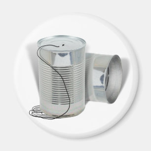 Tin Can Phone (Kannst du mich JETZT hören?) Magnet