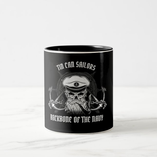TIN CAN SAILORS Zwei-Tonen-KAFFEE-TASSE Zweifarbige Tasse (Mittel)