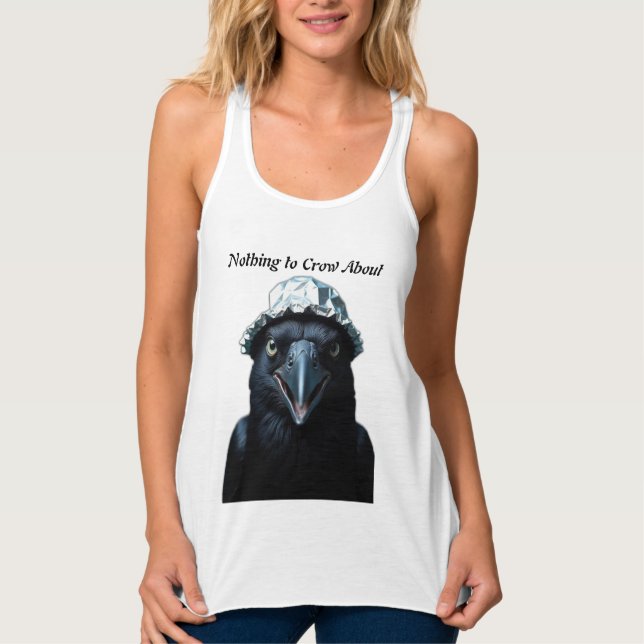 Tin Foil Hat Black Bird Raven Tank Top (Vorderseite)
