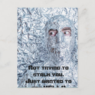 Tin Foil Hat Society Postkarte