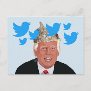 Tin Foil Trump Postcard Postkarte