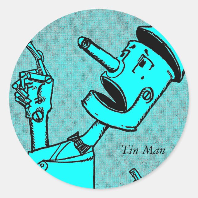 Tin Man Stickers (Vorderseite)