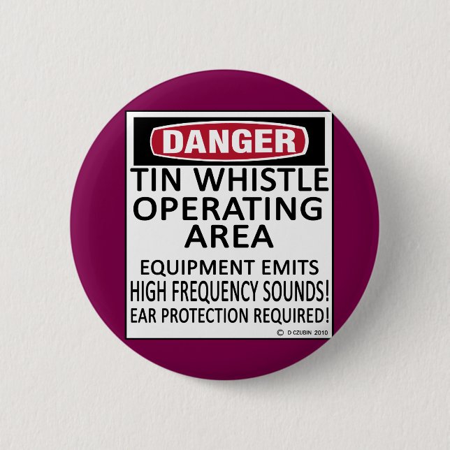 Tin-Pfeife Button (Vorderseite)