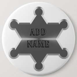 Tin Star Sheriff Button