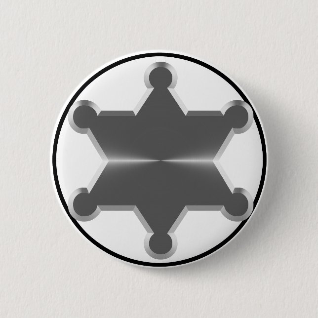 Tin Star Sheriff Button (Vorderseite)