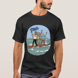 Tin-Tin-Sea-Abenteuer mit Captain Haddock T-Shirt