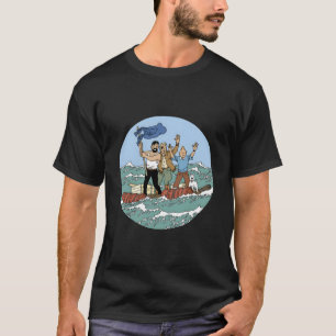 Tin-Tin-Sea-Abenteuer mit Captain Haddock T-Shirt