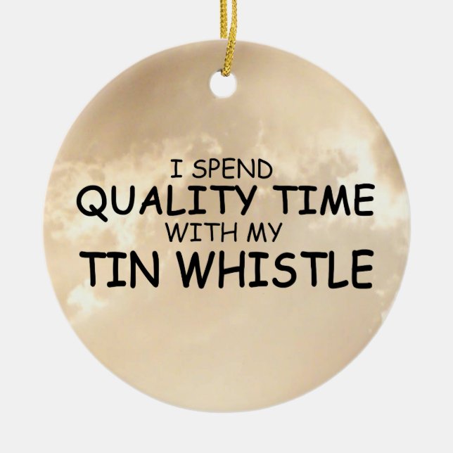 Tin Whistle Keramik Ornament (Vorne)