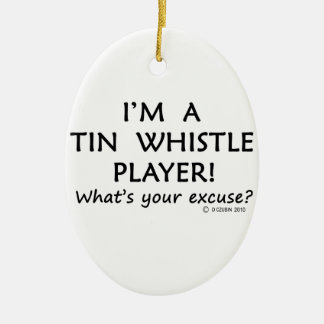 Tin Whistle Player Entschuldigung Keramik Ornament