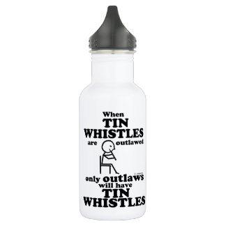 Tin Whistles (verboten) Edelstahlflasche