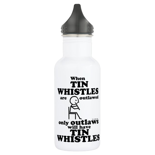 Tin Whistles (verboten) Edelstahlflasche (Links)