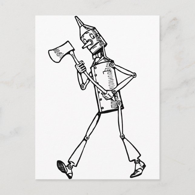 Tin Woodsman Postkarte (Vorderseite)