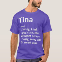 TINA Definition Personalisiert Name Funny Birthday