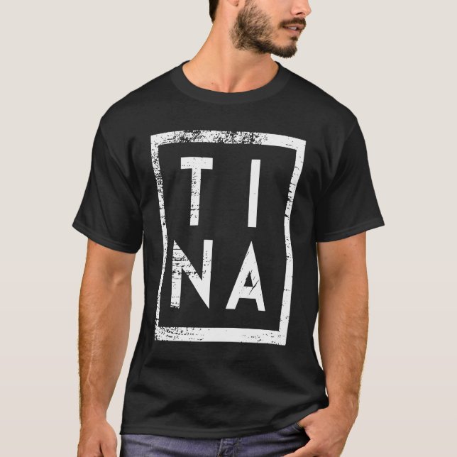 Tina Minimalismus T-Shirt (Vorderseite)