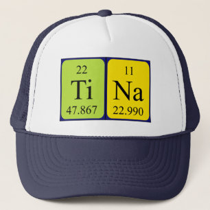Tina Periodtable name hat Truckerkappe