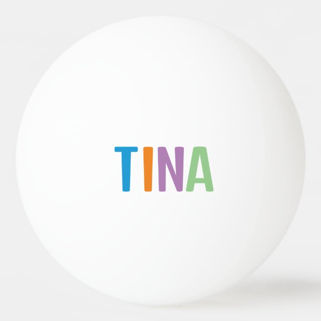 Tina Tischtennisball (Vorderseite)