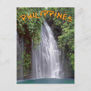Tinago Falls Philippines Postkarte