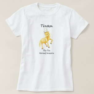 Tinam the Tin Horned Unicorn T-Shirt-Shirt T-Shirt