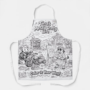 Tina's Messy Crafty Life -Schürze, M- #PCF Schürze