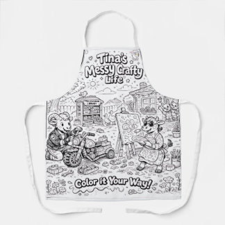 Tina's Messy Crafty Life -Schürze, M- #PCF Schürze