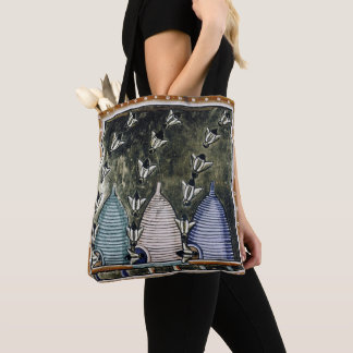 TINDR'S BEES All-Over-Print Schulter-Tasche