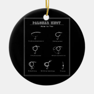 Tingen Palomar Knoten Fischen Bassforellen Lachs o Keramik Ornament