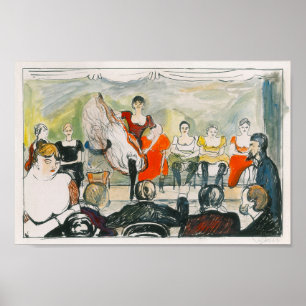Tingletangle (1895) von Edvard Munch. Poster
