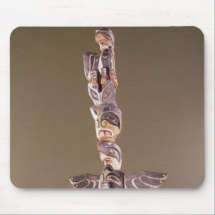 Tinglit Vogel-Clan-Totempfahl Mousepad